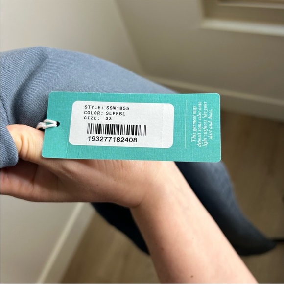 NWT AG Prima Ankle Ciagrette Leg Jean Blue Gray Size 33 Plus Size - Picture 10 of 11